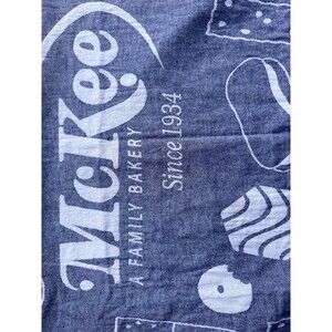 Little Debbie Beach Towel Snack Cakes Promo Towel Blue White Collectible McKee